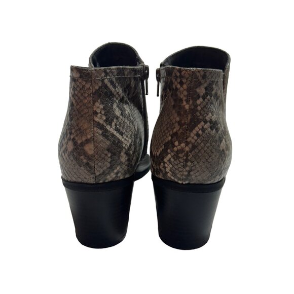 Cloudwalkers Women's Ophelia Snake Print Ankle Booties Size 10W Faux Leather - Picture 6 of 8